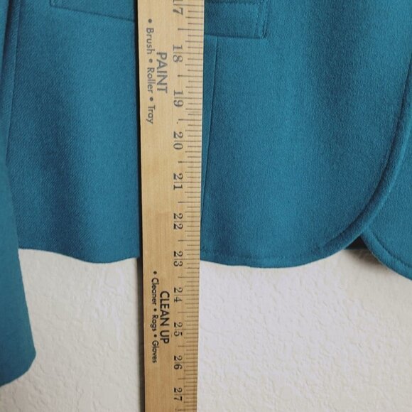 Vtg Pendleton Teal Suit Blazer Sz 10 Fall Winter Wool Single Breasted Wool Mark - Picture 5 of 10